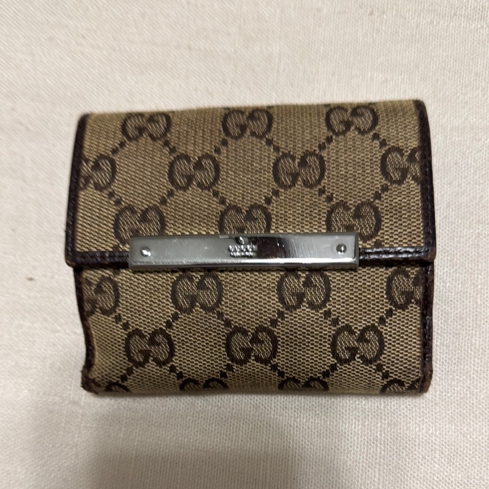 Authentic Gucci Compact Bifold Wallet – GG Canvas